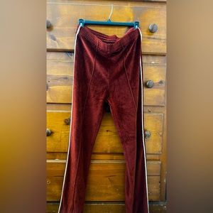 Vintage velvet track pants